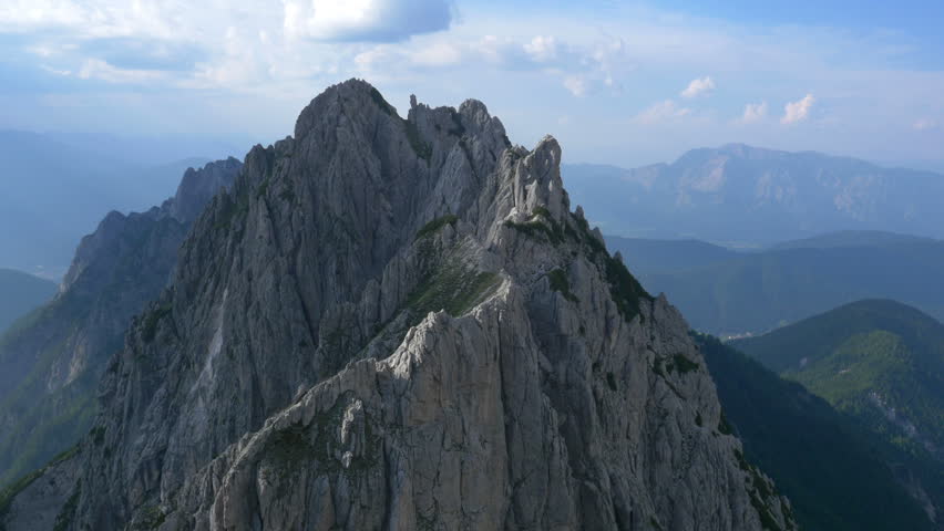 Alpine Sharp Mountain Peaks 4K Stock Footage Video 8007361 Shutterstock