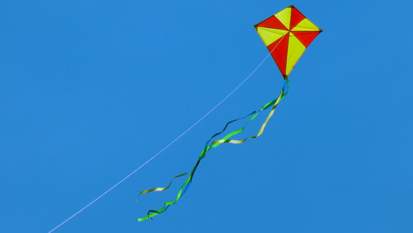 4k Kite Flying In Windy Day, Family Lifestyle Festive In Vacation 