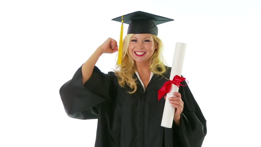 Graduation Flying Hats On Green Screen Full Hd Stock Footage Video 433081 Shutterstock