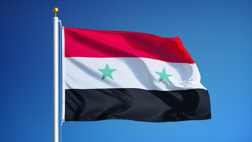 Flag Of The Syrian Arab Republic Stock Footage Video 2584430 - Shutterstock