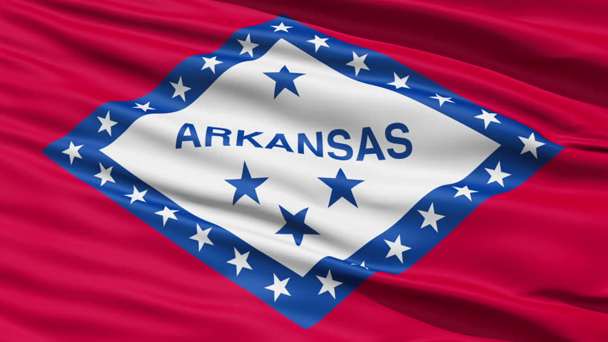 Arkansas State Flag Waving Stock Footage Video Shutterstock