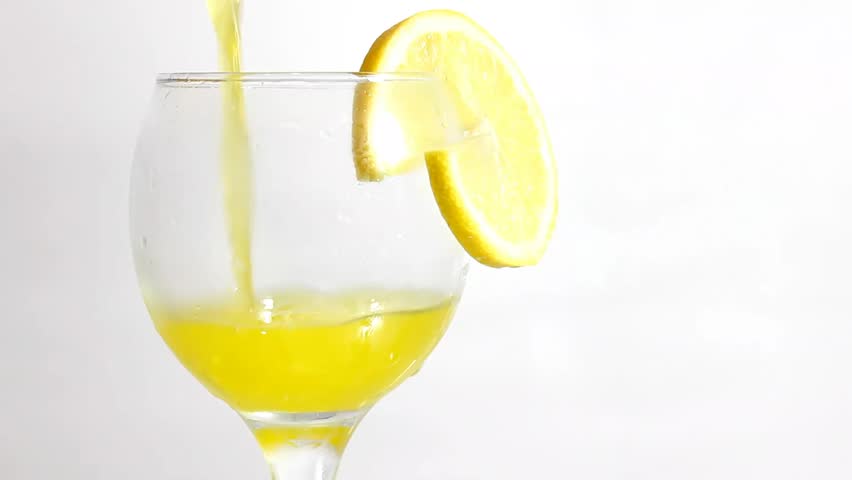 Lemons With Water Droplets Falling Down In Front Of Blurry Background. Slow Motion CG Animation ...