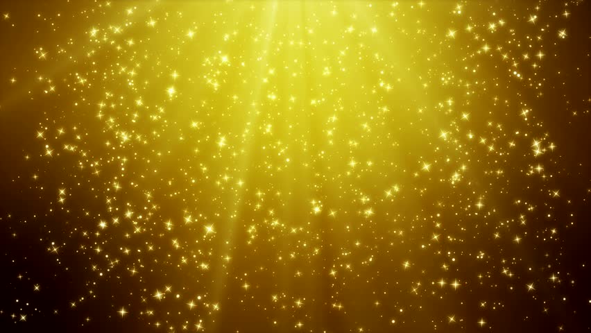 CG HD Gold Sparkle / Glitter Background Animation Stock Footage Video