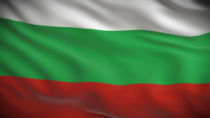 Highly Detailed Bulgarian Flag Ripples In The Wind. Looped 3d Animation ...