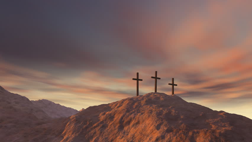 Three Cross On Calvary Stock Footage Video 315049 Shutterstock