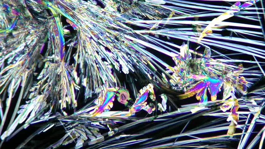 Crystals Of Vitamin C, Vitamin A And Vitamin B Complex Under Microscope ...