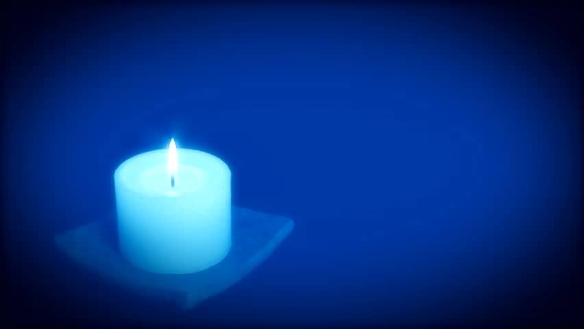 Candle Background In Blue Stock Footage Video 412006 ...