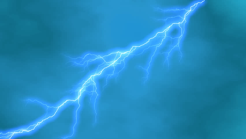 Lightning And Storm Clouds Animated Background Stock Footage Video