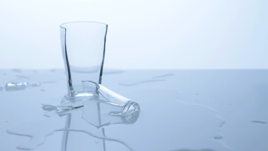 Broken Drinking Glass Stock Footage Video 5166614 - Shutterstock