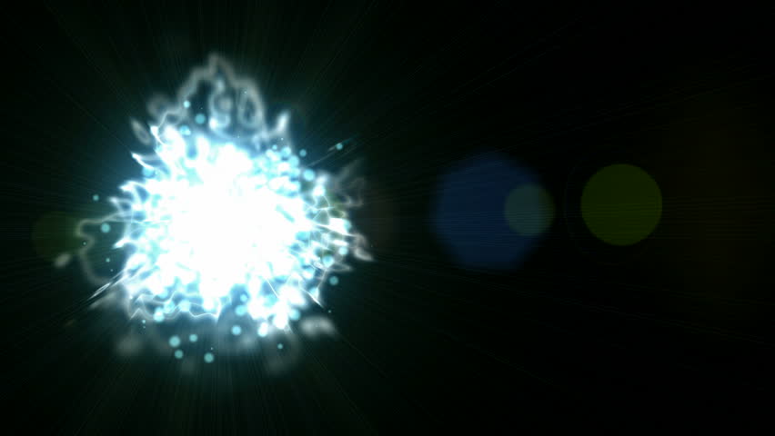 Glowing Ball Of Light With Particles. Stock Footage Video 557095 