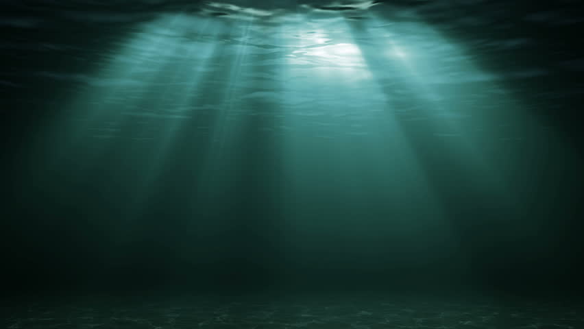 Looping Animation Of Ocean Waves From Underwater. Light ...
