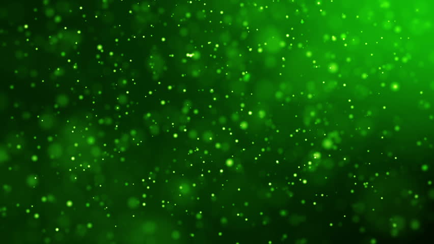 Dust Particles Bokeh Background Green Stylish Glowing Colorful Orbs 