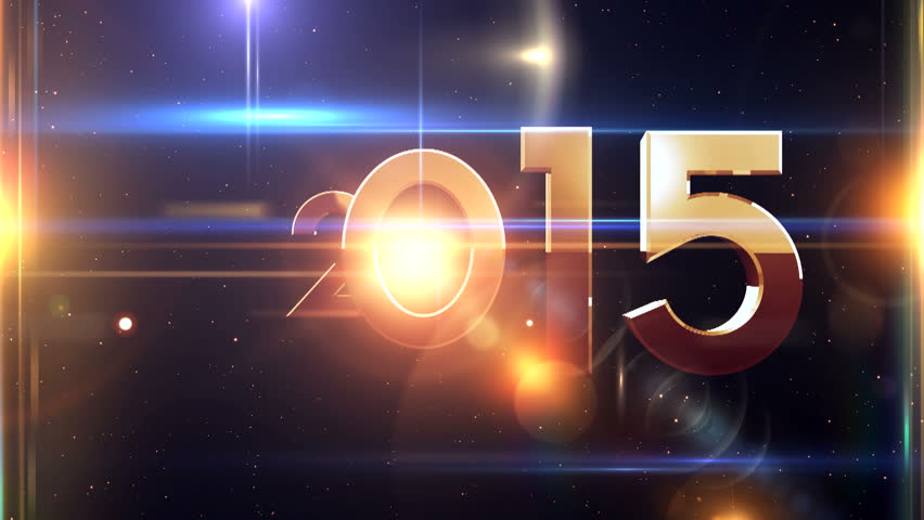 Golden 2015 Happy New Year With Sparking Spot Lights Background 動画素材 7344493 - Shutterstock