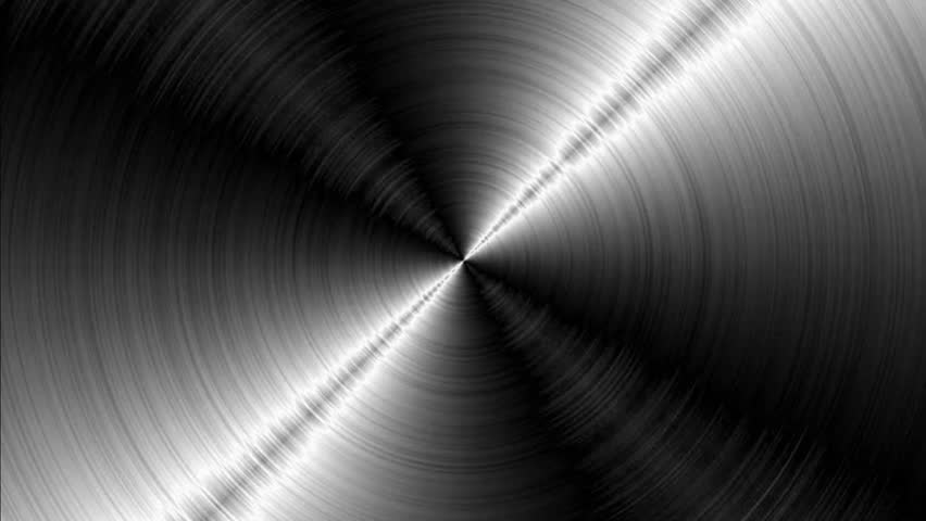 Animation Rotation Of Bluish Radial Steel. Abstract Background Of 