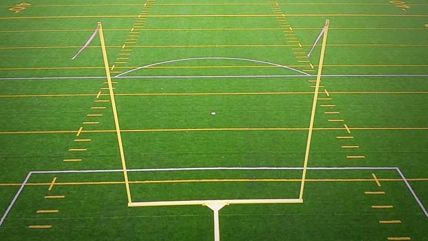 Endlessly Looping Football Field Seamless 1920x1080p. Stock Footage