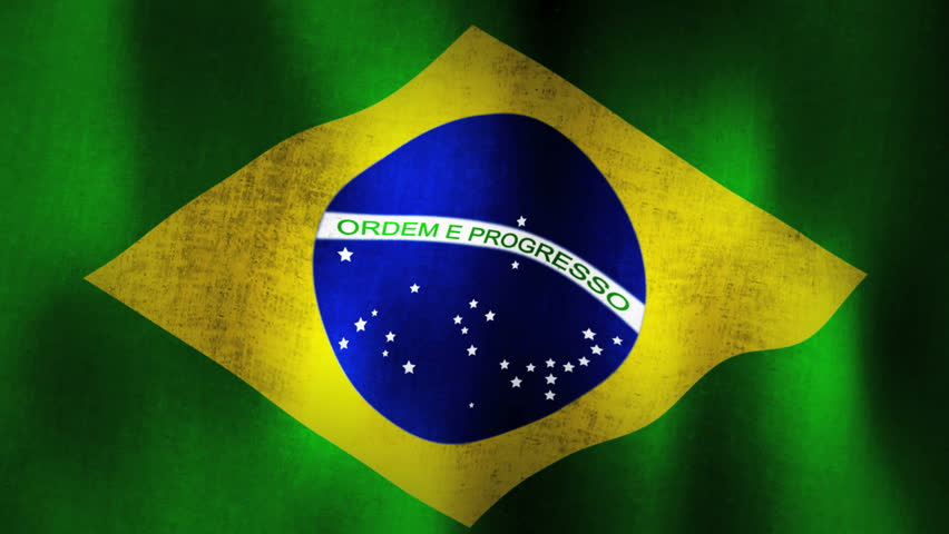 Brazilian Flag Hd Looped Stock Footage Video Shutterstock