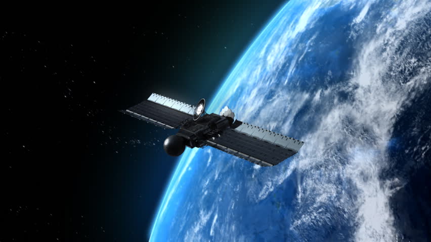 Flying Modern Satellite Stock Footage Video 1014442 - Shutterstock