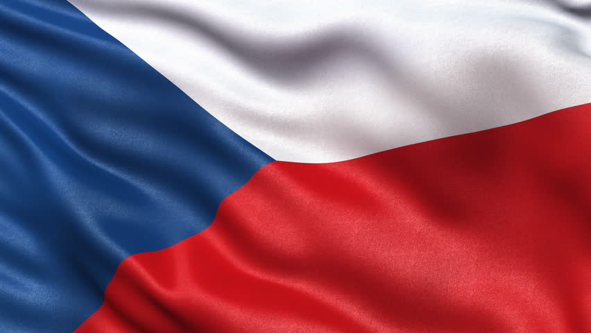 Waving Czech Republic Flag, Ready For Seamless Loop. Stock Footage ...