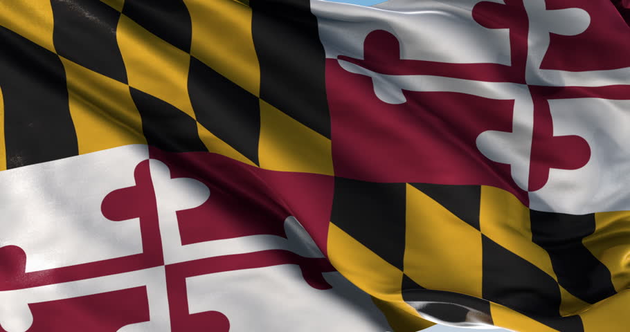 Maryland State Flag Waving Stock Footage Video 2767625 - Shutterstock