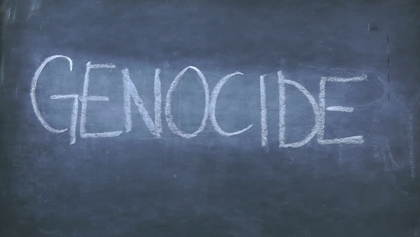 Erase Genocide - Word Is Erased From A Chalkboard Stock Footage Video ...