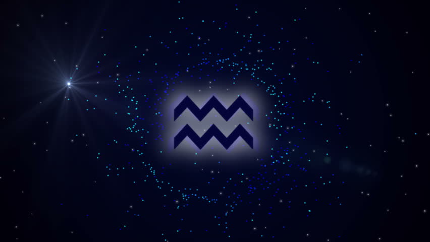 Aquarius - Sign Of The Zodiac - Loop Able Background Animation For Home ...