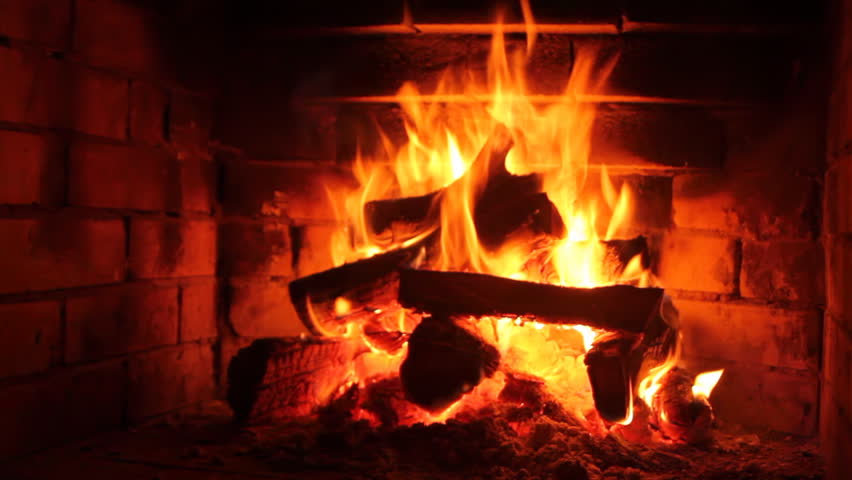 The Dying Embers In The Fireplace Stock Footage Video 1582582 ...