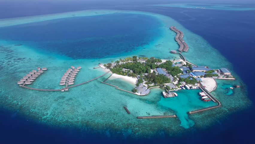 Top View Of Maldives Island Stock Footage Video 16564486 - Shutterstock