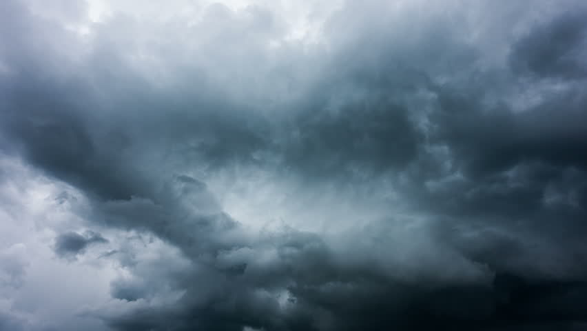 Heavy Rain Clouds Before A Storm Time-Lapse Stock Footage Video 4610042 ...