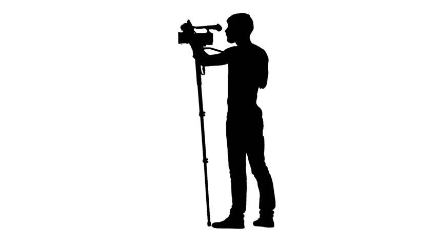 Camera Settings For Shooting On Tripod. Silhouette, White Background ...