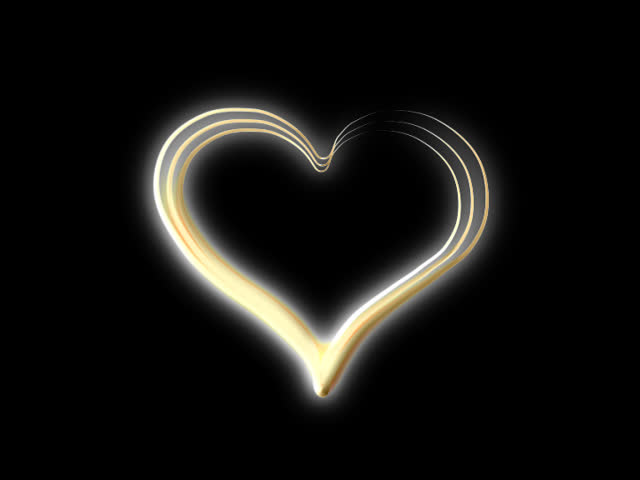 Animated Gold Heart Stock Footage Video 1901503 - Shutterstock