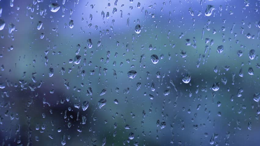 Raindrops Sliding Down A Window. Stock Footage Video 2570531 - Shutterstock