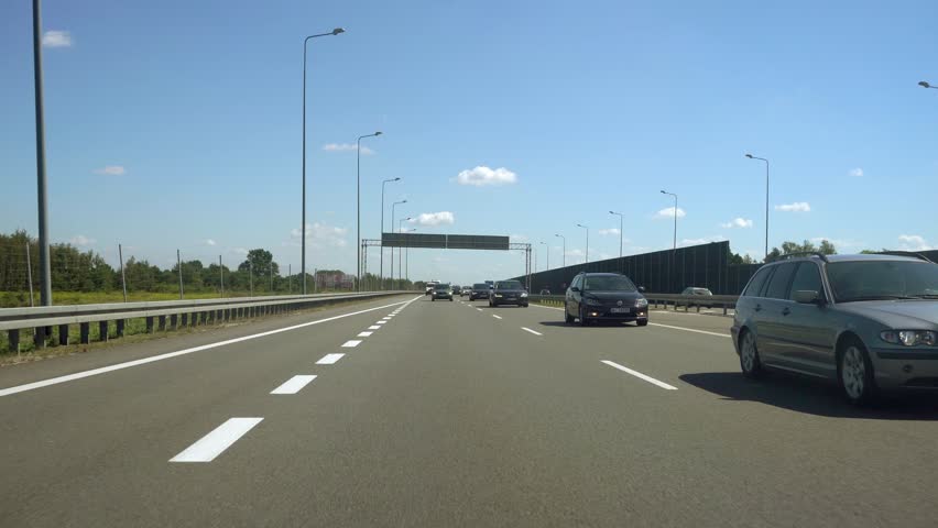 Driving Along A German Autobahn (motorway) - High Speed Time Lapse ...