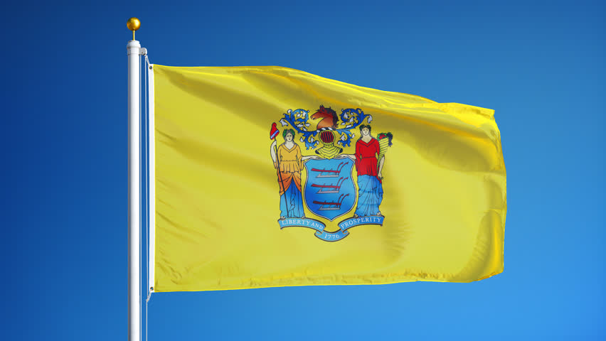 New Jersey State Flag Stock Footage Video - Shutterstock