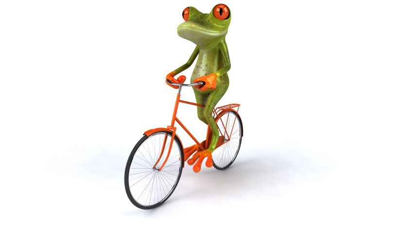 Fun Frog Rides Bike Stock Footage Video 3149611 - Shutterstock