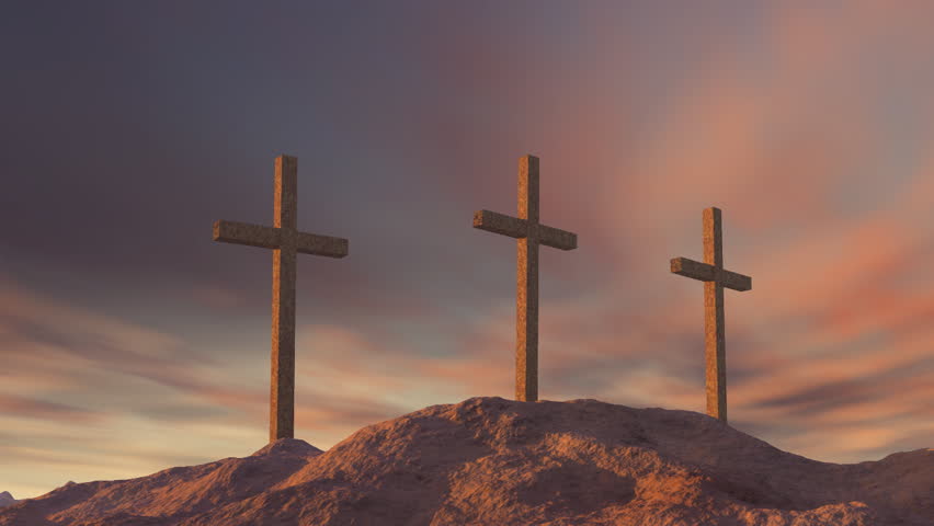 Three Cross On Calvary Hill Stock Footage Video 319423 - Shutterstock