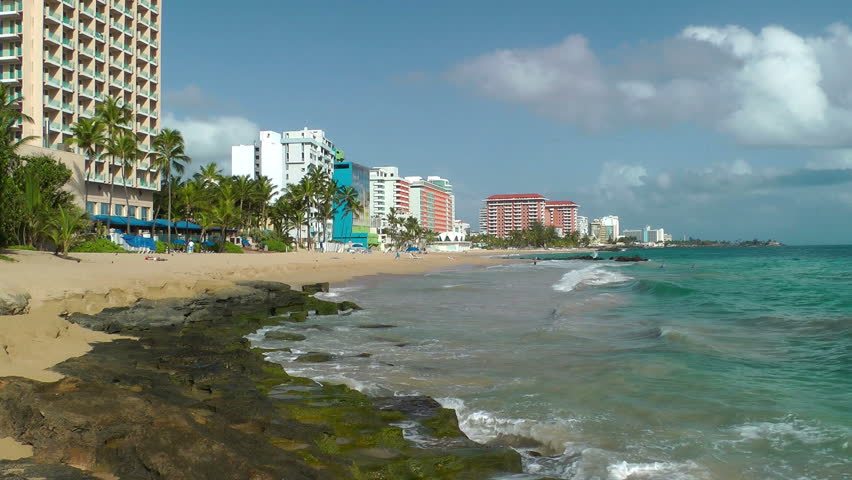 OLD SAN JUAN, PUERTO RICO - Hidden Beautiful Beach In Front Of Capitol ...