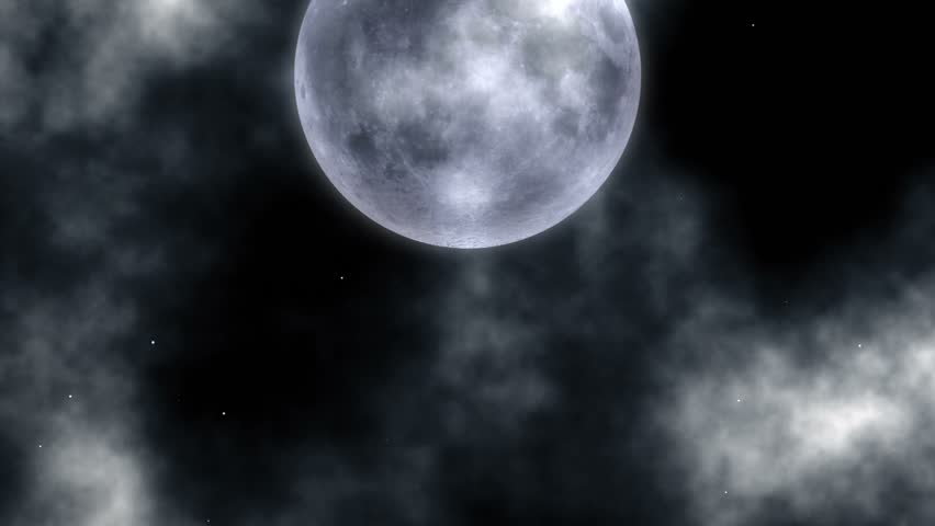 Full Moon Behind Clouds. Stock Footage Video 4074130 - Shutterstock