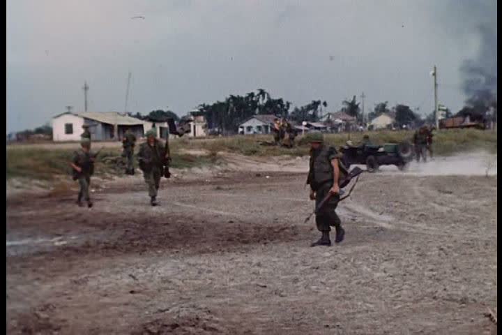 1960s - Unedited Raw Silent Footage Of The 1968 Tet Offensive Attack On ...