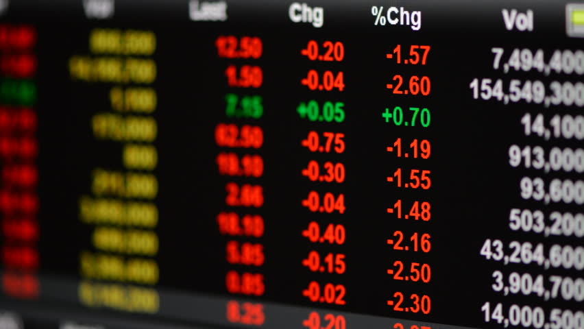 Stock Market Tickers Moving Down Stock Footage Video 4404842 - Shutterstock