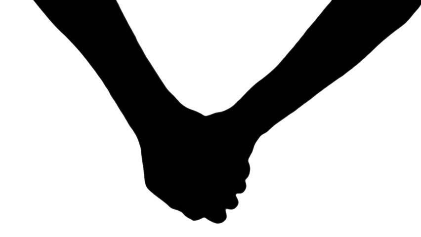 Holding Hands Silhouette - White Stock Footage Video 532651 - Shutterstock