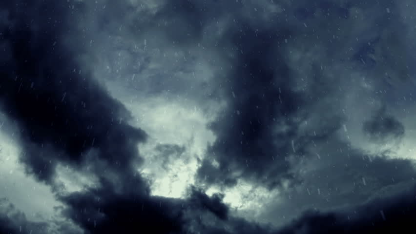 Snowstorm Clouds. Time Lapse Animation Of Clouds And Snow During The ...