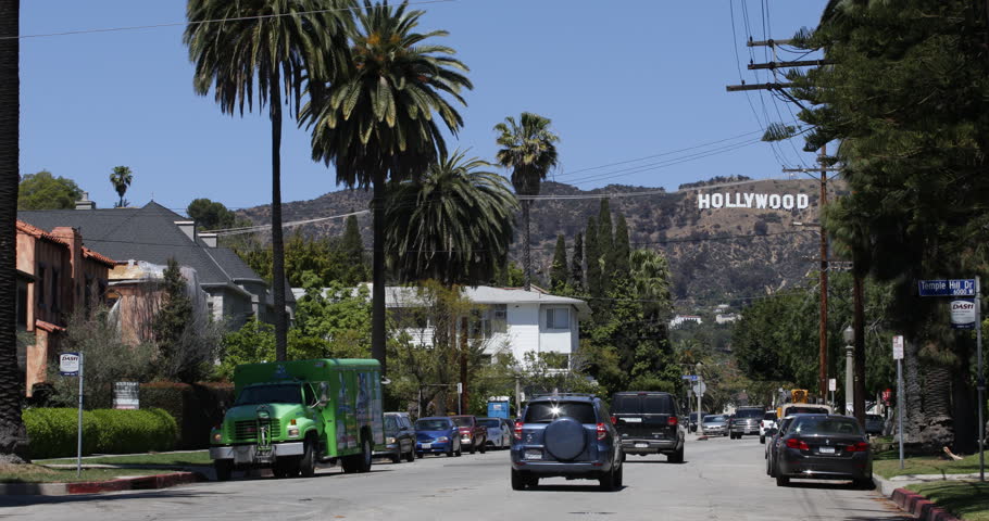 LOS ANGELES, USA - APRIL 3, 2013 Los Angeles Neighborhood Hollywood ...