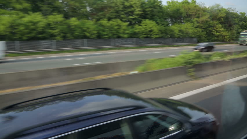 Cars Overtaking, Driving On Motorway In Belgium Stock Footage Video ...