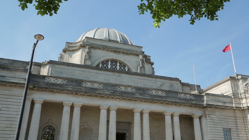 CARDIFF, SOUTH GLAMORGAN/WALES - MAY 18, 2014: National Museum Of Wales ...