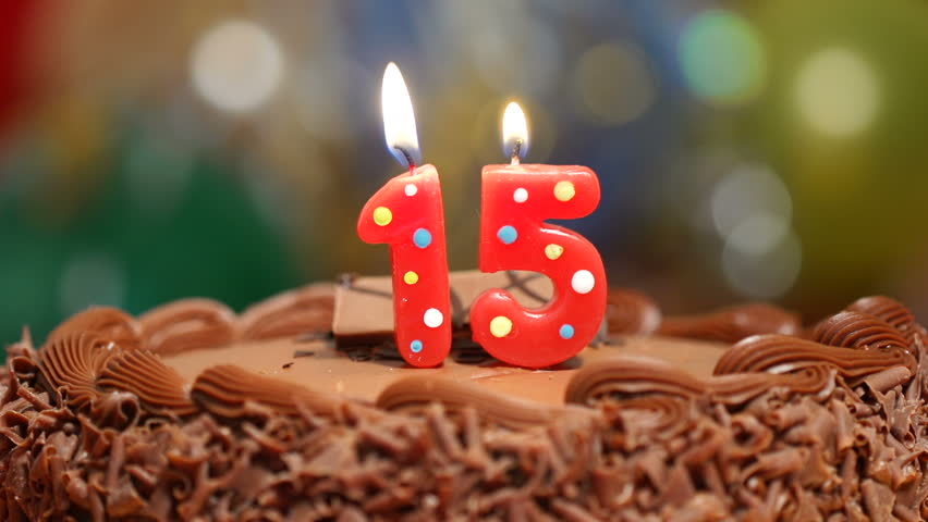 Candles On A Cake Are Blown Out For A 11th Birthday - Eleven Years Old ...