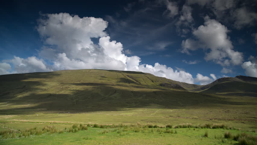 Timelapse Of Beautiful Scottish Highlands Mountains Scenery On A Summer ...