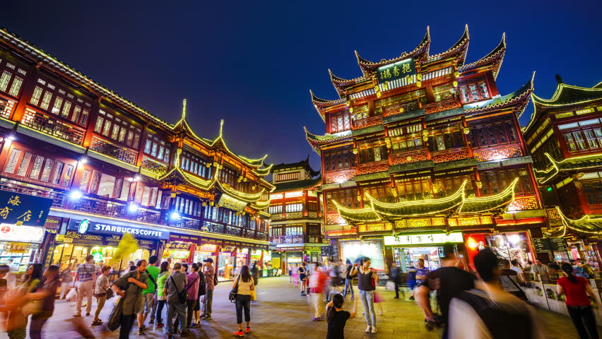 Shanghai YuYuan Gardens In China, Time Lapse. One Of Top 10 Shanghai ...