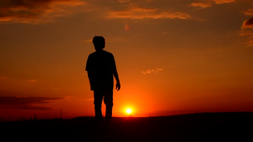 Man Walking Towards Camera (desert - Medium Shot) Stock Footage Video ...