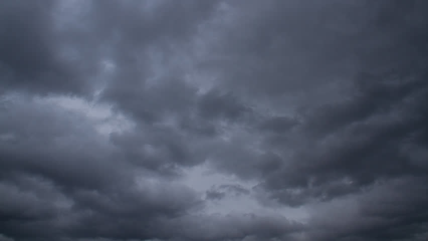 Heavy Rain Clouds Before A Storm Time-Lapse Stock Footage Video 4610042 ...