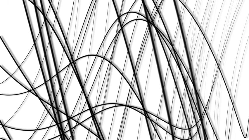 Slow Moving Black And White Curved Vector Lines Abstract Motion ...